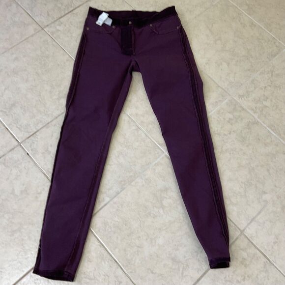 Lucky Brand Velour Jeans women’s size 4/27 Burgandy Goblin Core, Whimsgoth Punk - Picture 14 of 14